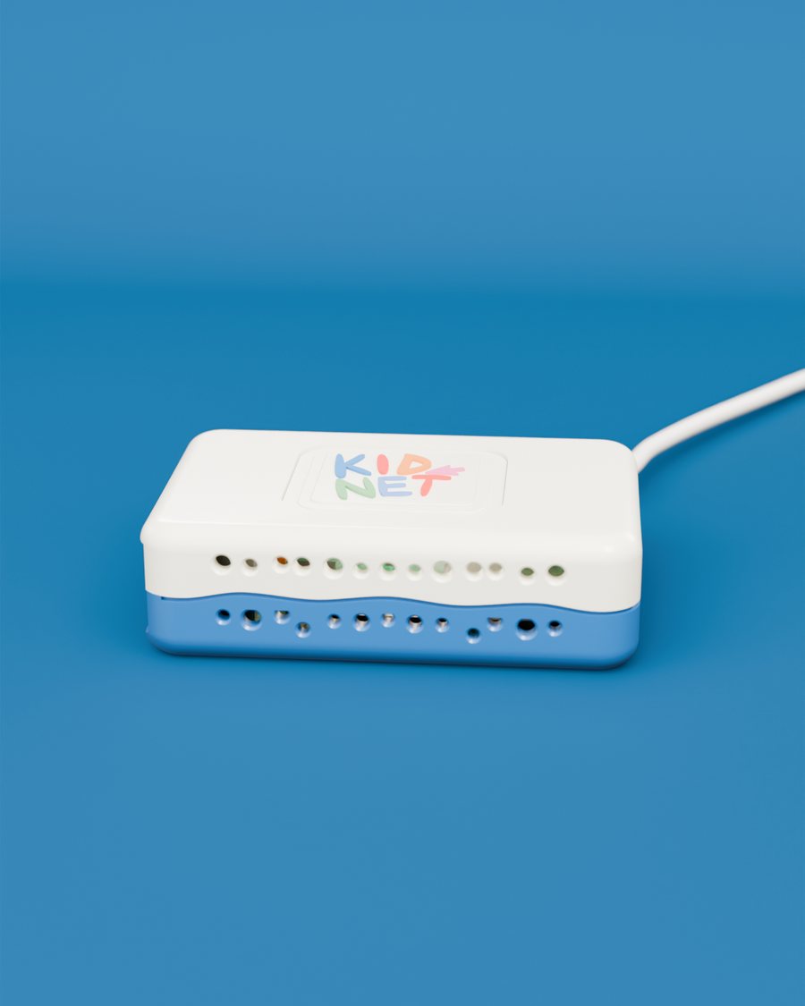 The KidNet box, ready to go.