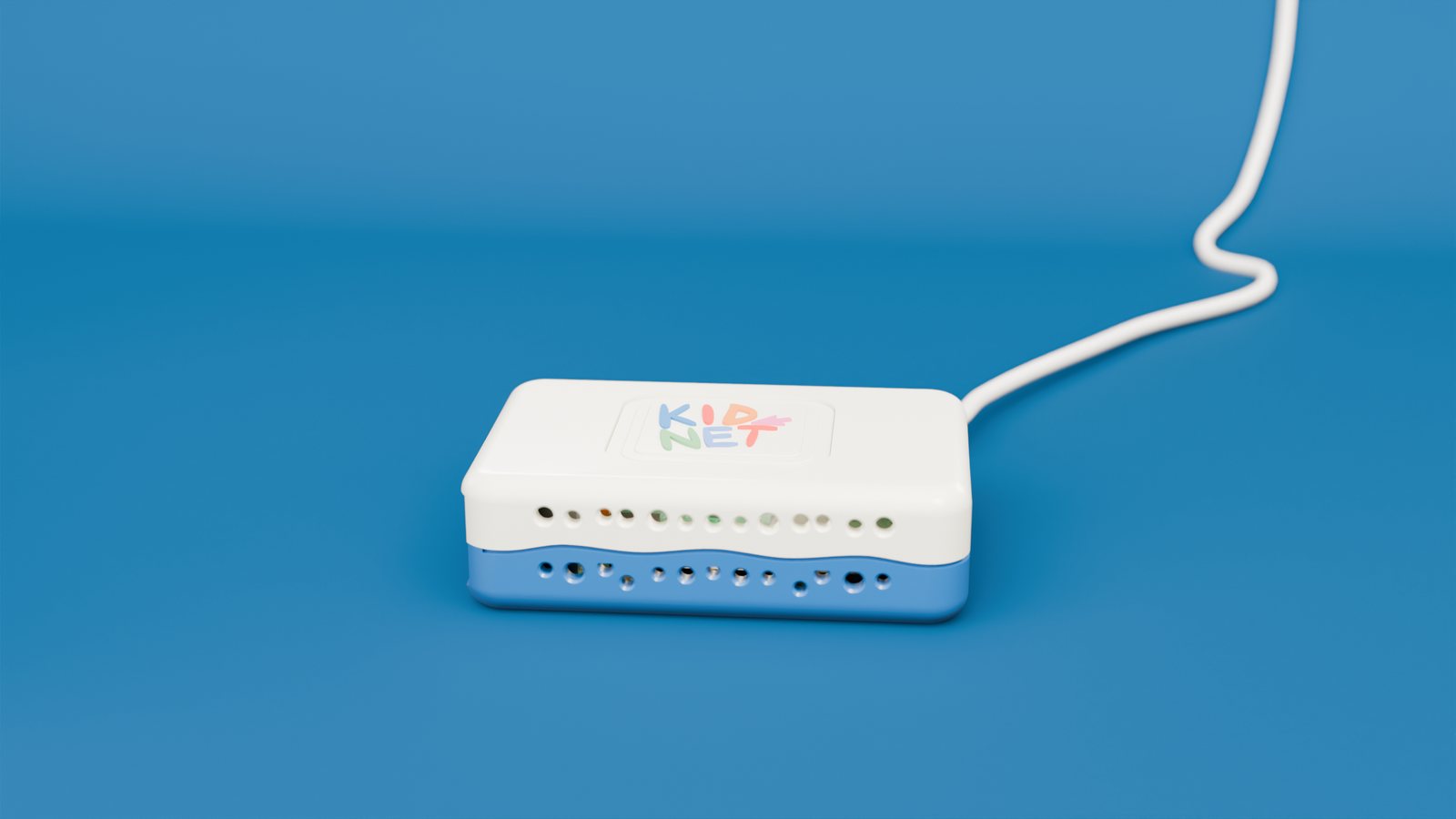 The KidNet box, ready to go.