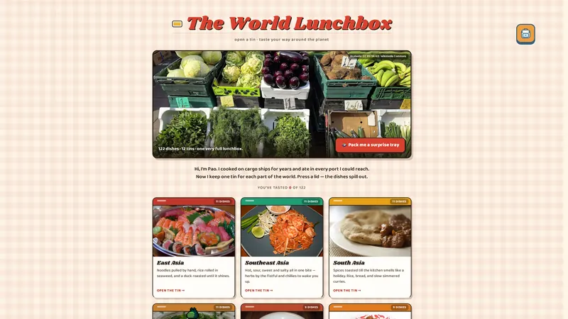 The World Lunchbox, taste your way around the planet